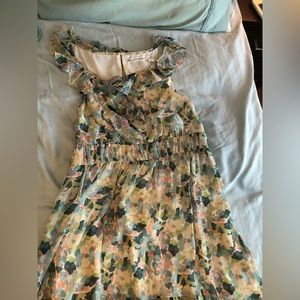 Chealsea and Violet Chiffon flowery (slightly high low) dress